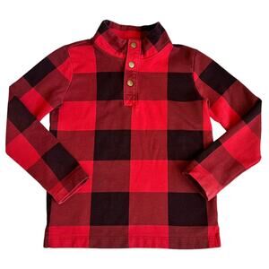 Crewcuts Buffalo Plaid Pullover Sweatshirt 6-7
